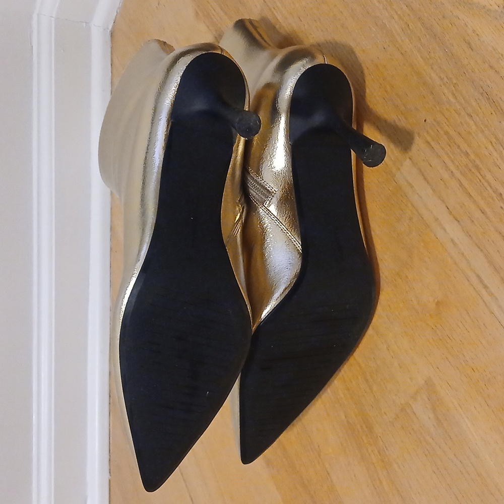 Gold Metallic Booties - Picture 3 of 4